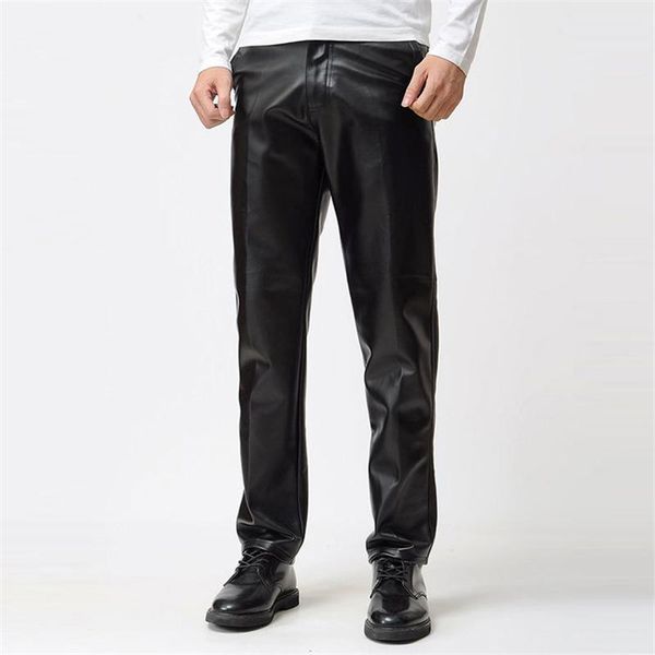 men's pants plus size man leather moto spring winter mens slim pu trousers high elastic motorcycle capris velvet waterproof, Black
men's pants plus size man leather moto spring winter mens slim pu trousers high elastic motorcycle capris velvet waterproof, Black