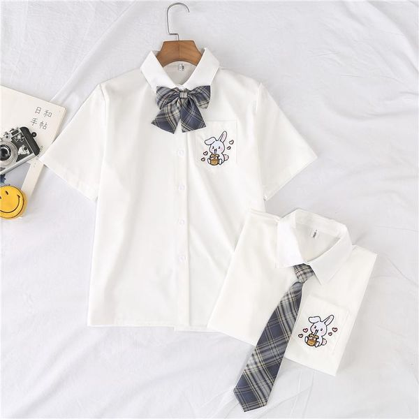 women's blouses & shirts women shirt 2021 summer white printing lapel short sleeve long with tie bow korean jk uniform female
women's blouses & shirts women shirt 2021 summer white printing lapel short sleeve long with tie bow korean jk uniform female