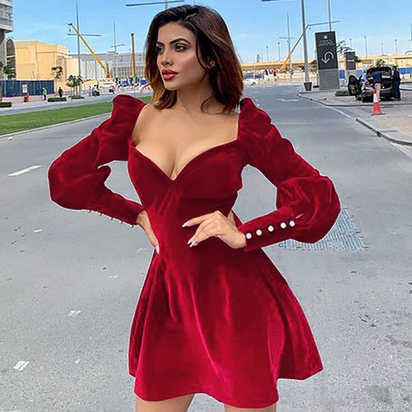 ocstrade bodycon dress v neck red arrivals lantern long sleeve women night club party es 210527, Black;gray
ocstrade bodycon dress v neck red arrivals lantern long sleeve women night club party es 210527, Black;gray