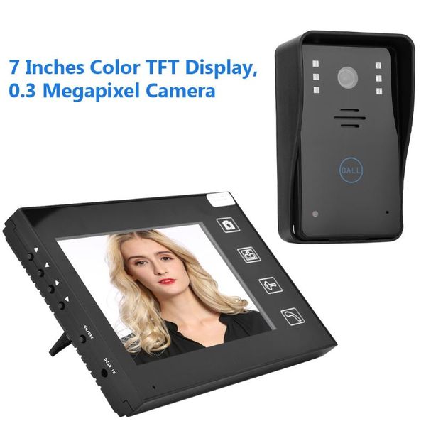 doorbells 7inches tft 2.4g wireless visual doorbell intercom video door phone home security 100-240v for villa apartment office el
doorbells 7inches tft 2.4g wireless visual doorbell intercom video door phone home security 100-240v for villa apartment office el