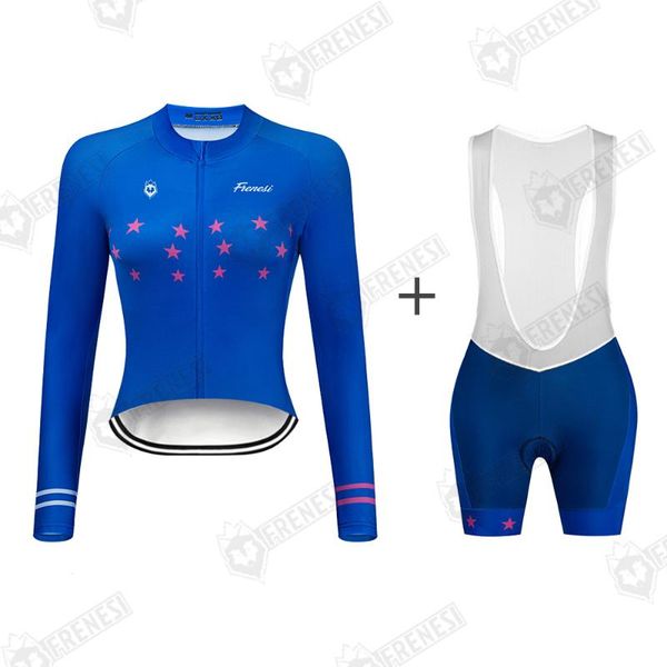 racing sets 2021 frenesi ciclism autumn spring pro triathlon tights bicycle sweatshirt long sleeve sport cycling riding woman gel shorts set, Black;blue
racing sets 2021 frenesi ciclism autumn spring pro triathlon tights bicycle sweatshirt long sleeve sport cycling riding woman gel shorts set, Black;blue