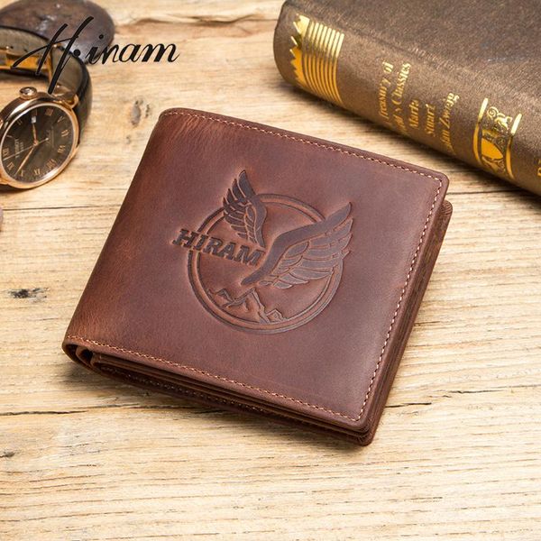 wallets hiram genuine crazy horse leather short vintage wallet men small card holder for retro mini coin purses clutch bag, Red;black
wallets hiram genuine crazy horse leather short vintage wallet men small card holder for retro mini coin purses clutch bag, Red;black