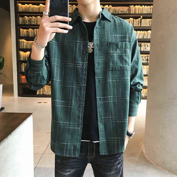 groom shirt shirt men's spring and autumn 2021 stripe coat korean fashion handsome lattice leisure long sleeve lined cloth c, Black
groom shirt shirt men's spring and autumn 2021 stripe coat korean fashion handsome lattice leisure long sleeve lined cloth c, Black