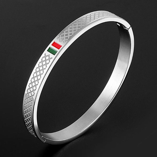 bangle fashion for women red and green charm men stainless steel jewelry lover luxury wedding female gift, Black
bangle fashion for women red and green charm men stainless steel jewelry lover luxury wedding female gift, Black