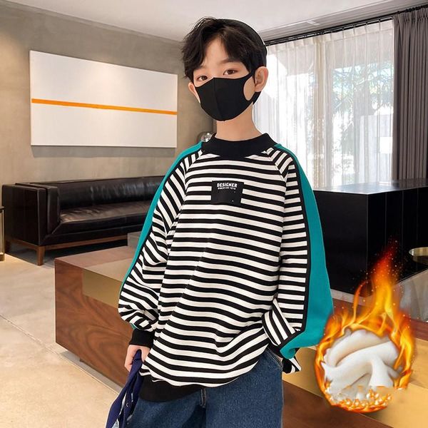 hoodies & sweatshirts winter boys thicken for teens and fleece turtleneck children's o-neck striped warm 5-14 years old, Black
hoodies & sweatshirts winter boys thicken for teens and fleece turtleneck children's o-neck striped warm 5-14 years old, Black