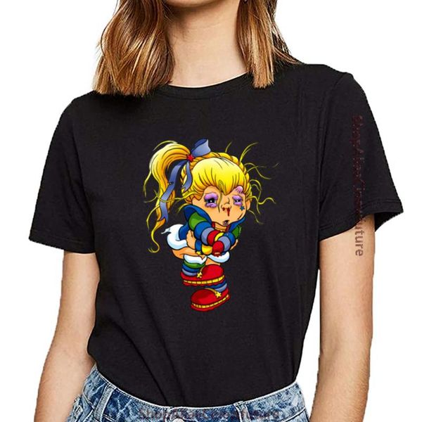 t shirt women rainbow brite beaten up funny white custom female tshirt men's t-shirts, White;black
t shirt women rainbow brite beaten up funny white custom female tshirt men's t-shirts, White;black