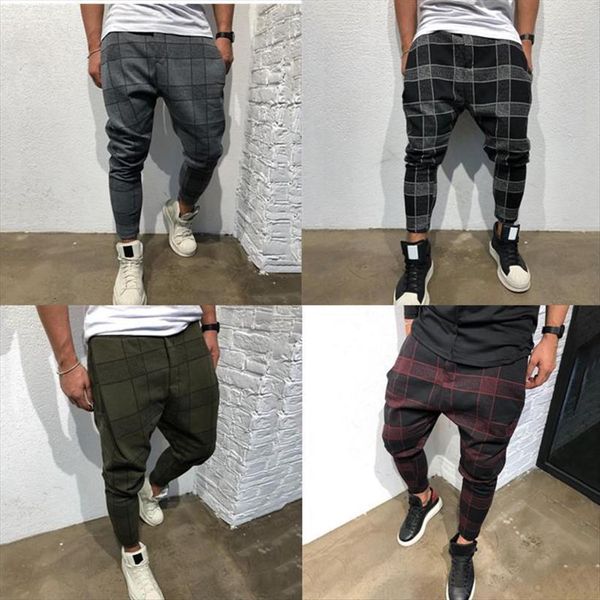 square plaid print gradient trousers women pant elastic waist slim sweatpants male hip hop harem casual pants, Black
square plaid print gradient trousers women pant elastic waist slim sweatpants male hip hop harem casual pants, Black