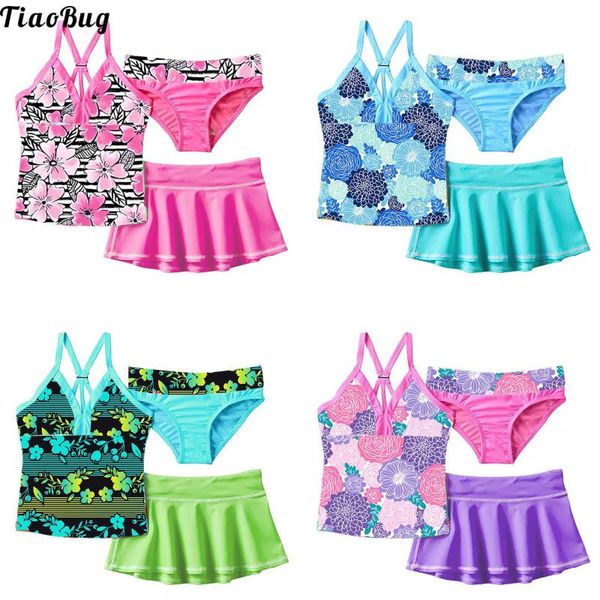 one-pieces tiaobug summer 3pcs kid girls floral print swimsuit v neck straps sleeveless with skirt and briefs set beach bikini swimwear, Black
one-pieces tiaobug summer 3pcs kid girls floral print swimsuit v neck straps sleeveless with skirt and briefs set beach bikini swimwear, Black