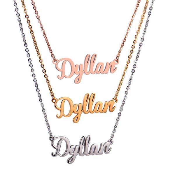 personalized customer name necklace stainless steel gold pendant motto devotion lovers romantic gifts handmade jewelry chains, Silver
personalized customer name necklace stainless steel gold pendant motto devotion lovers romantic gifts handmade jewelry chains, Silver