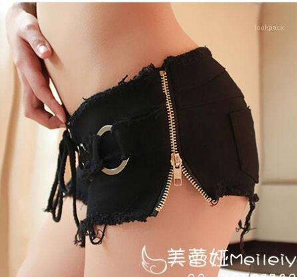 women's jeans wholesale- drawstring vintage shorts zipper open micro mini denim low rise culb dance wear pole dancing fx33, Blue
women's jeans wholesale- drawstring vintage shorts zipper open micro mini denim low rise culb dance wear pole dancing fx33, Blue