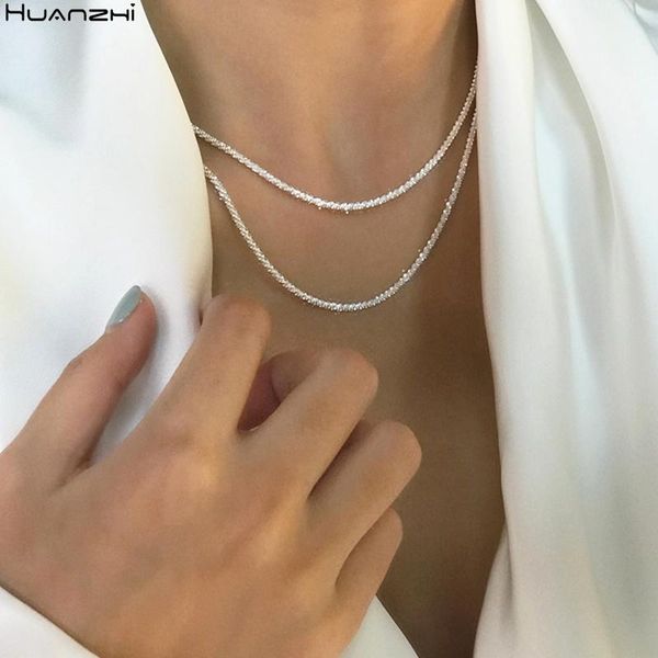 2021 vintage golden sliver color shimmering sparkle temperament clavicle chain necklace for women girl party jewelry pendant necklaces, Silver
2021 vintage golden sliver color shimmering sparkle temperament clavicle chain necklace for women girl party jewelry pendant necklaces, Silver