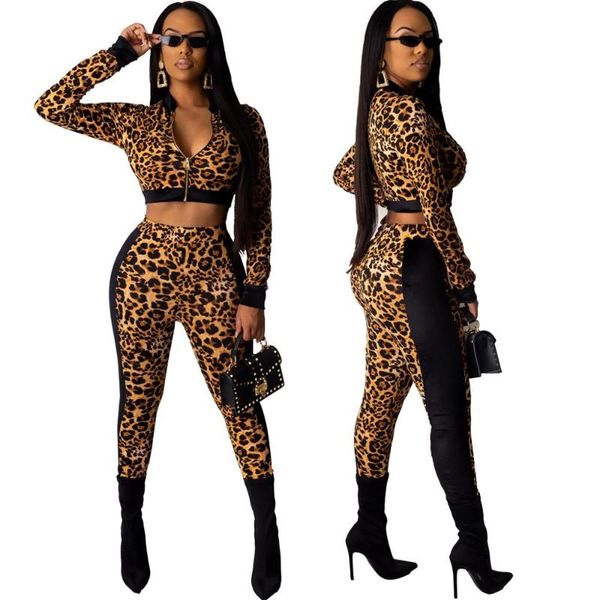two piece dress women leopard print sportswear full sleeve tight crop and skinny pants 2 set club sports outfit, White
two piece dress women leopard print sportswear full sleeve tight crop and skinny pants 2 set club sports outfit, White