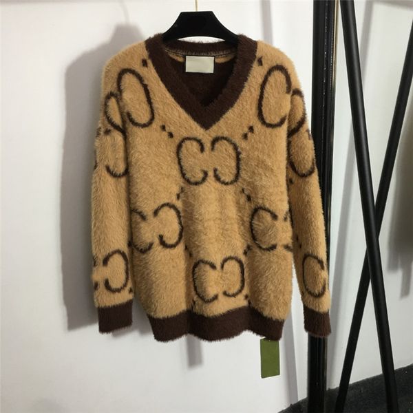 trendy plush sweaters letter printed v neck long sleeve sweatshirts women woollen loose knitted sweater with tags, White;black
trendy plush sweaters letter printed v neck long sleeve sweatshirts women woollen loose knitted sweater with tags, White;black
