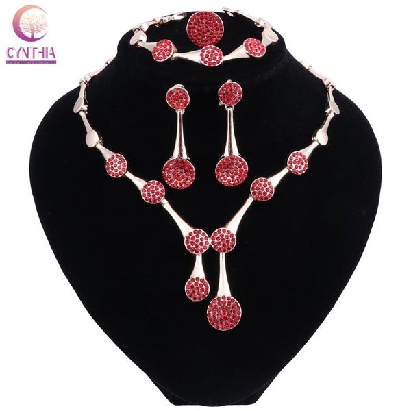 earrings & necklace wedding jewelry fashion crystal rhinestone bracelet ring set for women party bridal sets, Silver 
earrings & necklace wedding jewelry fashion crystal rhinestone bracelet ring set for women party bridal sets, Silver