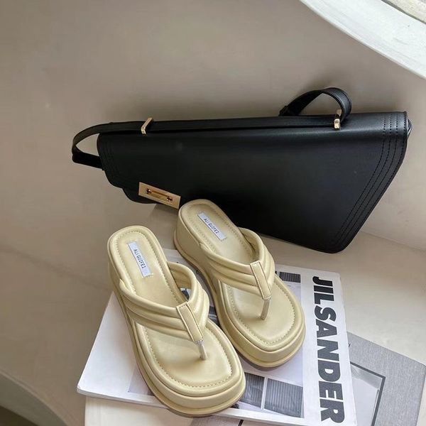 slippers women's sandals flip-flops fashion thick-soled 2021 summer outer wear heightening bottoms womens, Black
slippers women's sandals flip-flops fashion thick-soled 2021 summer outer wear heightening bottoms womens, Black