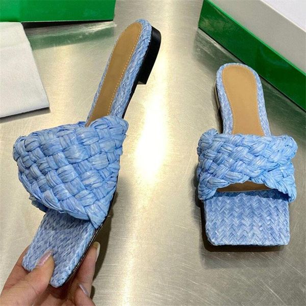 slippers 2021 weave women blue square toe mules ladies casual beach shoes woman flat slides summer slipper sandals, Black
slippers 2021 weave women blue square toe mules ladies casual beach shoes woman flat slides summer slipper sandals, Black