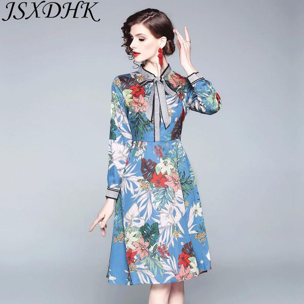 casual dresses jsxdhk autumn print flowers plus size dress 2021 fashion women long sleeve bow collar vintage party elegant ladies vestido, Black;gray
casual dresses jsxdhk autumn print flowers plus size dress 2021 fashion women long sleeve bow collar vintage party elegant ladies vestido, Black;gray