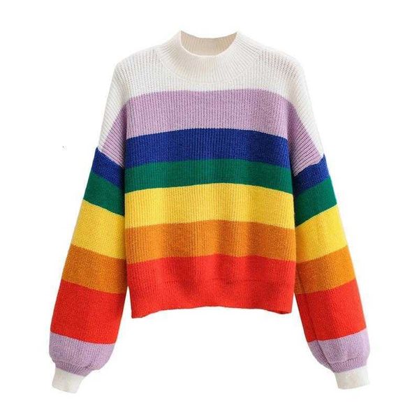 women's sweaters winter women glir rainbow stripes sweet cute lantern sleeve knit pullover sweater jumper clothes 7qvi, White;black
women's sweaters winter women glir rainbow stripes sweet cute lantern sleeve knit pullover sweater jumper clothes 7qvi, White;black
