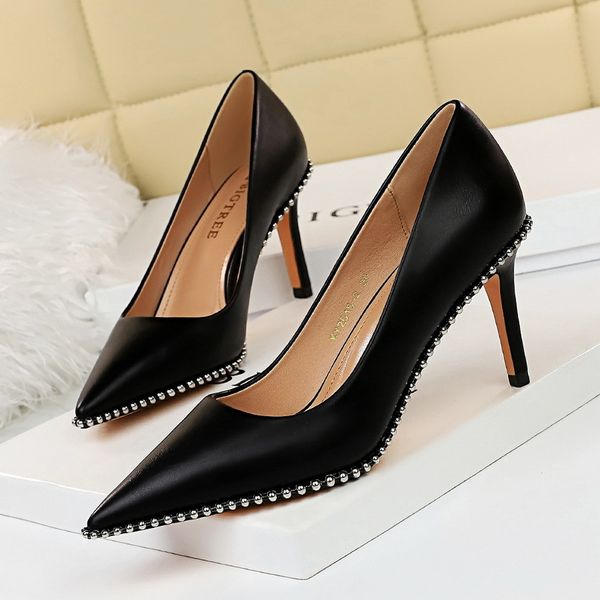 woman pumps 2021 new high stiletto pu leather women heels party shoes female heel plus size 43, Black
woman pumps 2021 new high stiletto pu leather women heels party shoes female heel plus size 43, Black