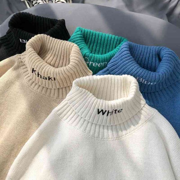 Winter For Korean Fashion Streetwear Mock Neck Sweaters Solid Color Men Cashmere Sweater Woolen Slim Fit Trends, Black
Winter For Korean Fashion Streetwear Mock Neck Sweaters Solid Color Men Cashmere Sweater Woolen Slim Fit Trends, Black