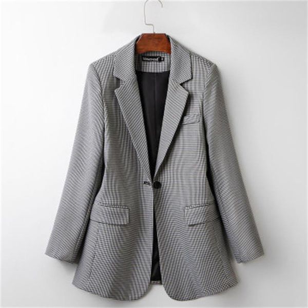 women's suits & blazers casual plaid blazer women autumn large size slim business suit jacket siz -6xl, White;black
women's suits & blazers casual plaid blazer women autumn large size slim business suit jacket siz -6xl, White;black