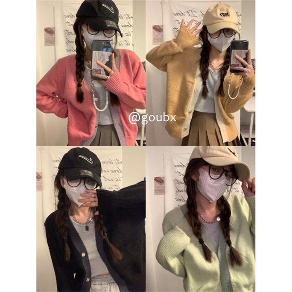 women's sweaters 2021 autumn winte sweater women knitted pullover korean style cardigan soft warm pull thick outwear, White;black
women's sweaters 2021 autumn winte sweater women knitted pullover korean style cardigan soft warm pull thick outwear, White;black