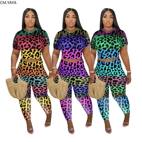 rainbow leopard print women tee pencil jogger pants suit active wear trasuit two piece set fitness outfitsby air, White
rainbow leopard print women tee pencil jogger pants suit active wear trasuit two piece set fitness outfitsby air, White