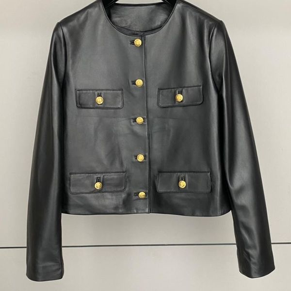 women's leather & faux jacket women solid long sleeve two breasted short coat ladies 2021 winter, Black
women's leather & faux jacket women solid long sleeve two breasted short coat ladies 2021 winter, Black