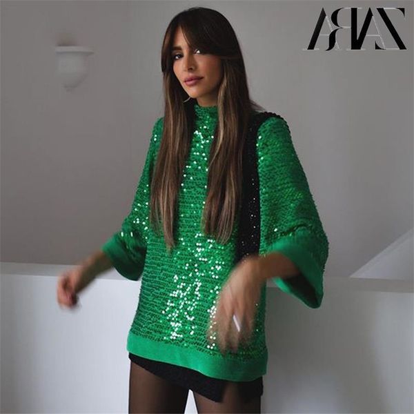 za spring women vintage green sequins blouse shirts female fashion casual elegant chic long sleeve o neck club party shirt 211214, White;black
za spring women vintage green sequins blouse shirts female fashion casual elegant chic long sleeve o neck club party shirt 211214, White;black