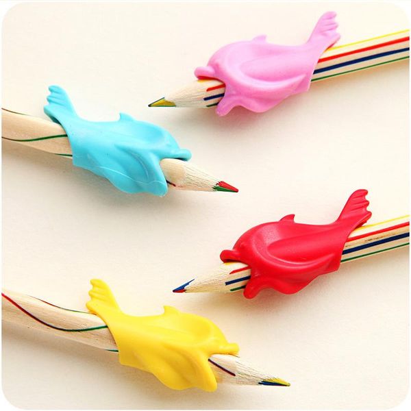 pcs silicon dolphin fish style writing posture wobi correction children students pencil pen holder jr deals refills, Black;red
pcs silicon dolphin fish style writing posture wobi correction children students pencil pen holder jr deals refills, Black;red