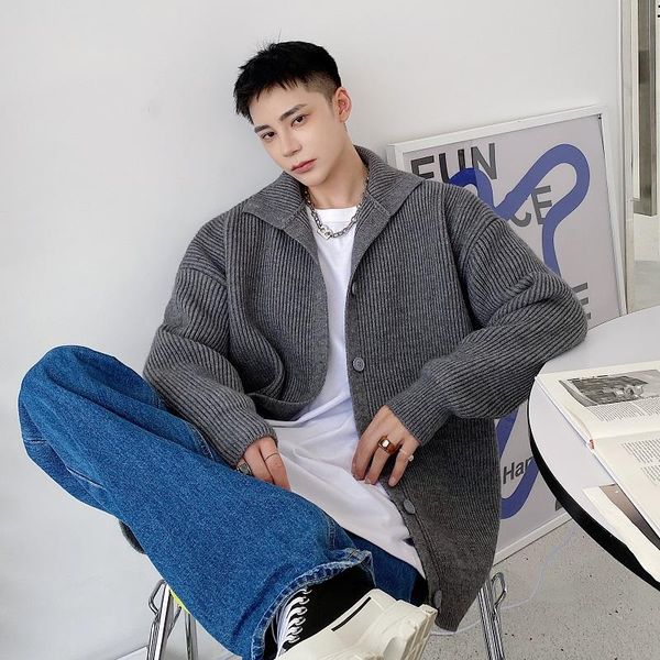 men's sweaters 2021 autumn korean style solid color knitwear cardigan men casual loose warm stand-up collar, White;black
men's sweaters 2021 autumn korean style solid color knitwear cardigan men casual loose warm stand-up collar, White;black