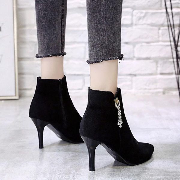 boots cresfimix women fashion sweet pointed toe spike heel shoes lady casual autumn winter botas femininas c6489, Black
boots cresfimix women fashion sweet pointed toe spike heel shoes lady casual autumn winter botas femininas c6489, Black
