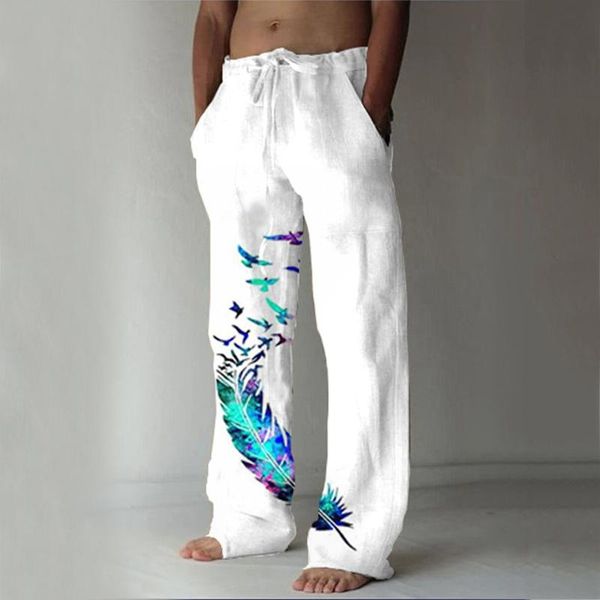men's pants 2021 pocket design linen drawstring loose trouser plus size 3xl mens fashion birds feather print sweatpants, Black
men's pants 2021 pocket design linen drawstring loose trouser plus size 3xl mens fashion birds feather print sweatpants, Black