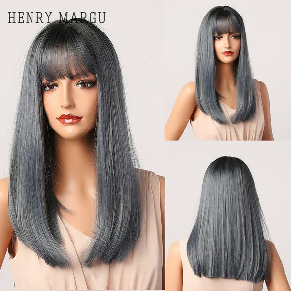 synthetic wigs henry margu long straight with bangs blue gary ombre cosplay party for women natural heat resistant, Black
synthetic wigs henry margu long straight with bangs blue gary ombre cosplay party for women natural heat resistant, Black