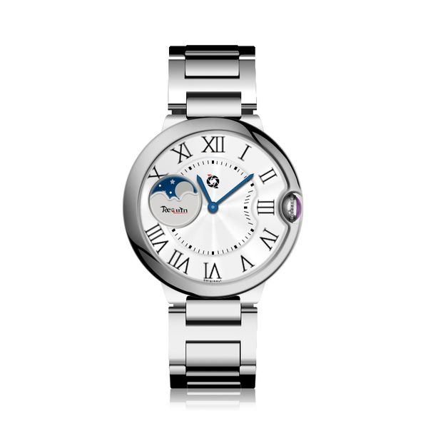 men's automatic mechanical watch requin balloon wsbb silver white stainless steel case fashion casual sapphire three-hand calendar dial, Slivery;brown
men's automatic mechanical watch requin balloon wsbb silver white stainless steel case fashion casual sapphire three-hand calendar dial, Slivery;brown