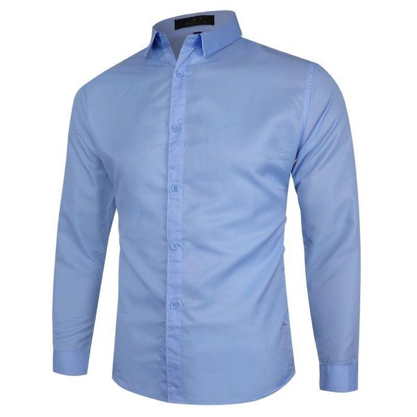 men's casual shirts business all-match large size long-sleeved plain color shirts, can be worn in all seasons, White;black
men's casual shirts business all-match large size long-sleeved plain color shirts, can be worn in all seasons, White;black