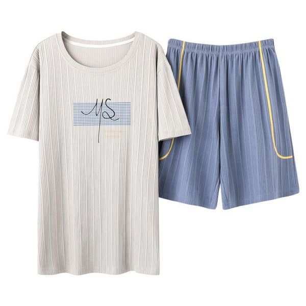 men's sleepwear summer cotton 2pcs homewear casual print pajamas suit short sleeve shorts sports nightwear loose comfort l-3xl, Black;brown
men's sleepwear summer cotton 2pcs homewear casual print pajamas suit short sleeve shorts sports nightwear loose comfort l-3xl, Black;brown