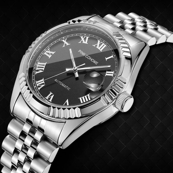 wristwatches timepieces automatic male mechanical famous steel bracelet wristwatch mekanisk automatisk klocka armbandsur mekanism, Slivery;brown
wristwatches timepieces automatic male mechanical famous steel bracelet wristwatch mekanisk automatisk klocka armbandsur mekanism, Slivery;brown