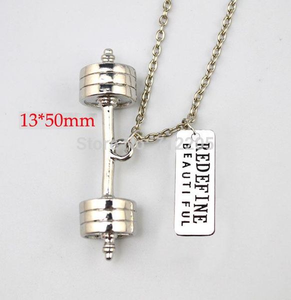 product fitness weightlifting jewelry 10pcs a lot big dumbbell barbell with redefine beautiful gym sports necklace pendant necklaces, Silver
product fitness weightlifting jewelry 10pcs a lot big dumbbell barbell with redefine beautiful gym sports necklace pendant necklaces, Silver