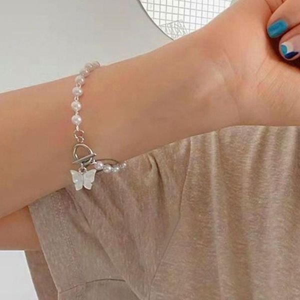 beaded, strands 2021 butterfly bracelet for women cute pearls pendant chain adjustable bracelets egirl bff lovers jewelry, Black
beaded, strands 2021 butterfly bracelet for women cute pearls pendant chain adjustable bracelets egirl bff lovers jewelry, Black