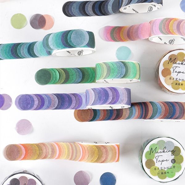 100pcs/roll morandi color dot washi masking tape round stickers dot stickers decorative sticky paper tapes for scrapbook planner
100pcs/roll morandi color dot washi masking tape round stickers dot stickers decorative sticky paper tapes for scrapbook planner