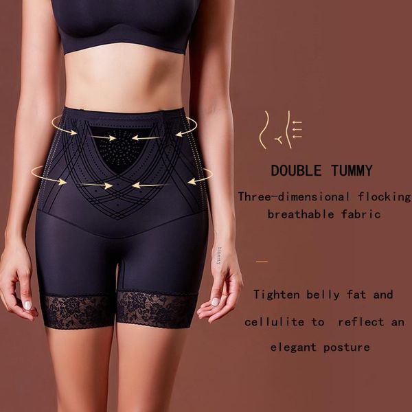 women's high-waist abdomen panties made of three-dimensional flocking breathable fabric girdle and hip lift body pants shapers, Black;white
women's high-waist abdomen panties made of three-dimensional flocking breathable fabric girdle and hip lift body pants shapers, Black;white