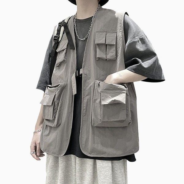 men's pants male and female hip-hop sleeveless vest military uniform with pockets clothes sweatshirt fashion 2021, Black
men's pants male and female hip-hop sleeveless vest military uniform with pockets clothes sweatshirt fashion 2021, Black