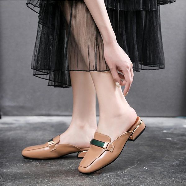 slippers autumn women mules luxury korean style soft layer leather shoes designer modern female spring outdoor sandals, Black
slippers autumn women mules luxury korean style soft layer leather shoes designer modern female spring outdoor sandals, Black