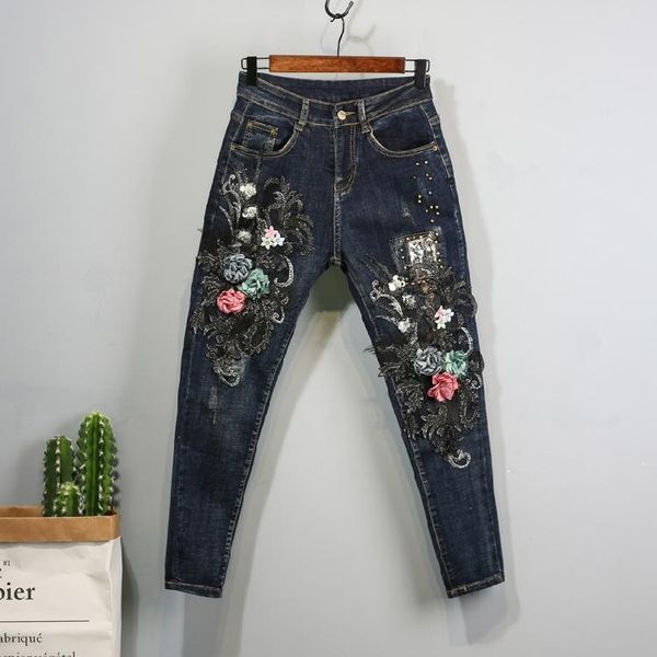 women's jeans vintage womens 2021 fall winter embroidery beading appliques denim trousers girls students slim jean pants baisc trouser, Blue
women's jeans vintage womens 2021 fall winter embroidery beading appliques denim trousers girls students slim jean pants baisc trouser, Blue