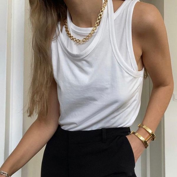 tanks white fake two vest for women irregular collar sleeveless hollow out casual tank female fashion summer
tanks white fake two vest for women irregular collar sleeveless hollow out casual tank female fashion summer