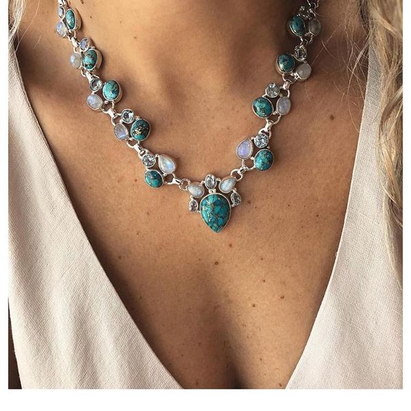 pendant necklaces fashion color boho white green flowers statement beads choker pendants for women bijoux, Silver
pendant necklaces fashion color boho white green flowers statement beads choker pendants for women bijoux, Silver