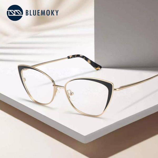 fashion sunglasses frames bluemoky 2021 women retro metal cat eye glasses frame brand designer eyewear myopia prescription optical eyeglasse, Black
fashion sunglasses frames bluemoky 2021 women retro metal cat eye glasses frame brand designer eyewear myopia prescription optical eyeglasse, Black