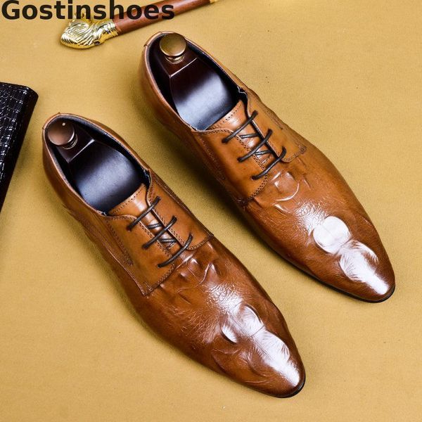 dress shoes men cow leather crocodile printed black brown color derby business lace-up formal
dress shoes men cow leather crocodile printed black brown color derby business lace-up formal