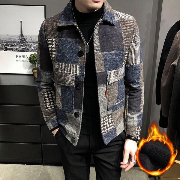 men's jackets men winter plaid casual coats male fleece thicker warm fashion outwear patchwork 3xl, Black;brown
men's jackets men winter plaid casual coats male fleece thicker warm fashion outwear patchwork 3xl, Black;brown